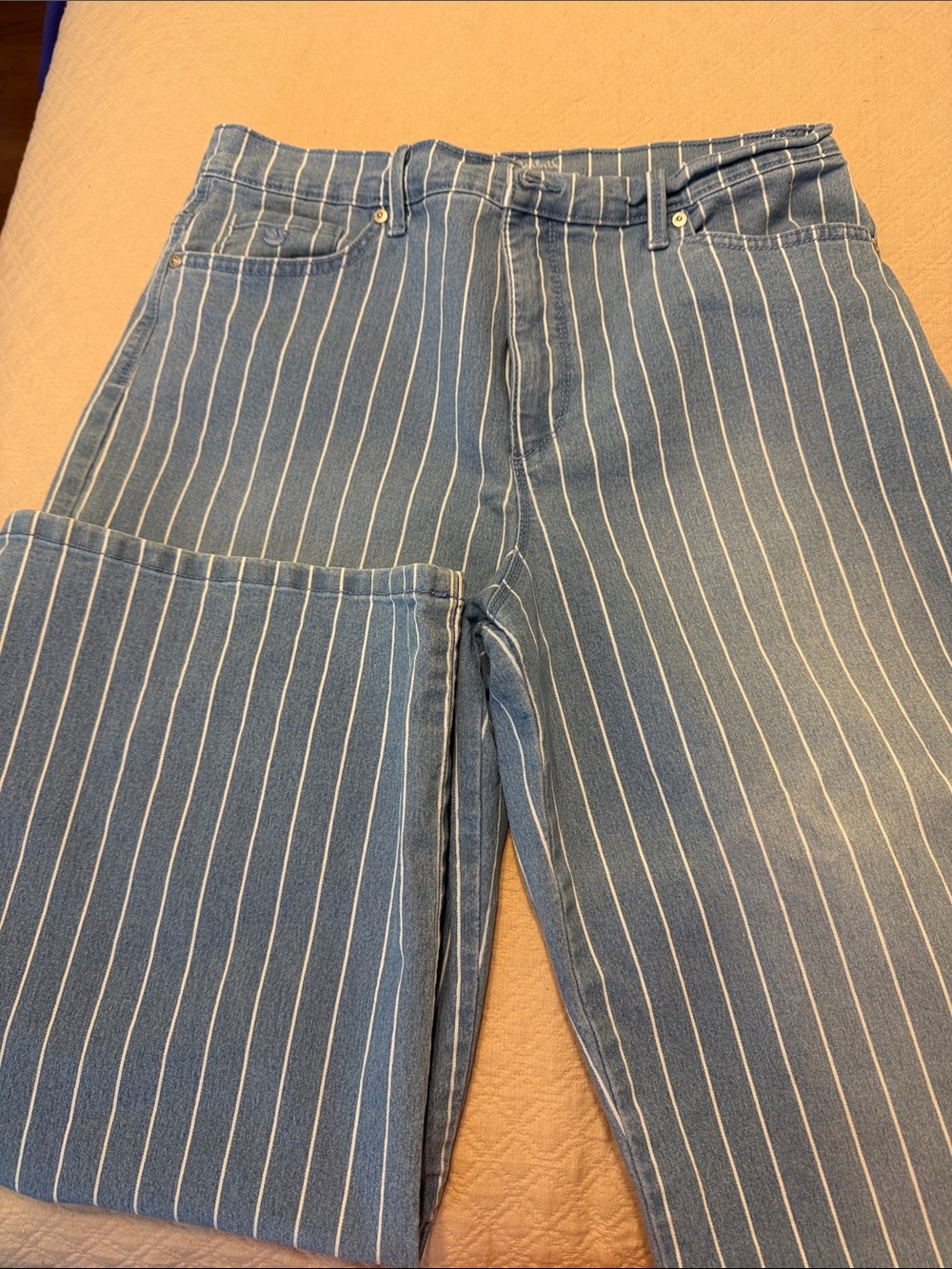 Blue Pinstripe Women's Jeans